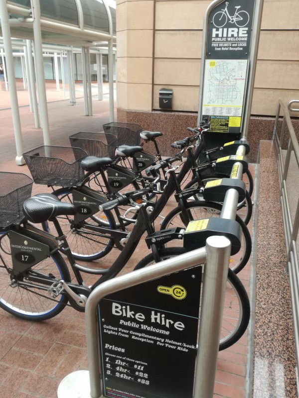 intercontinental hotel bike hire